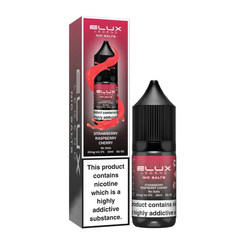 Product Image of Strawberry Raspberry Cherry Nic Salt E-Liquid by Elux Legend 10ml